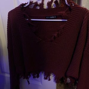 Zaful Crop Sweater